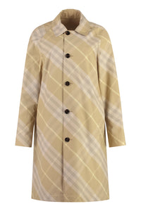 Trench coat reversibile con motivo check